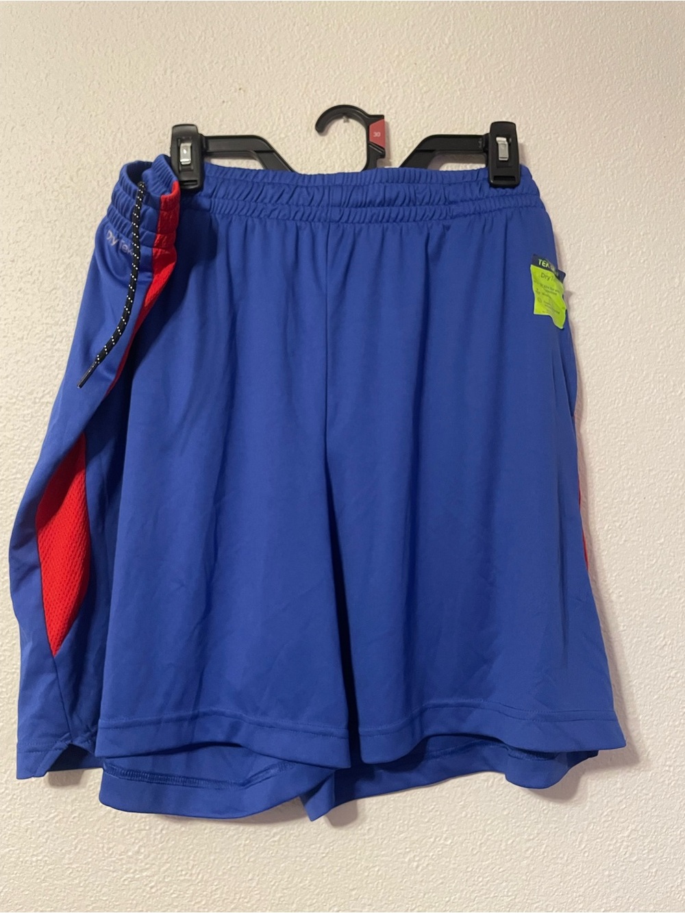 tek gear Royal Blue Athletic Shorts with Red Panels